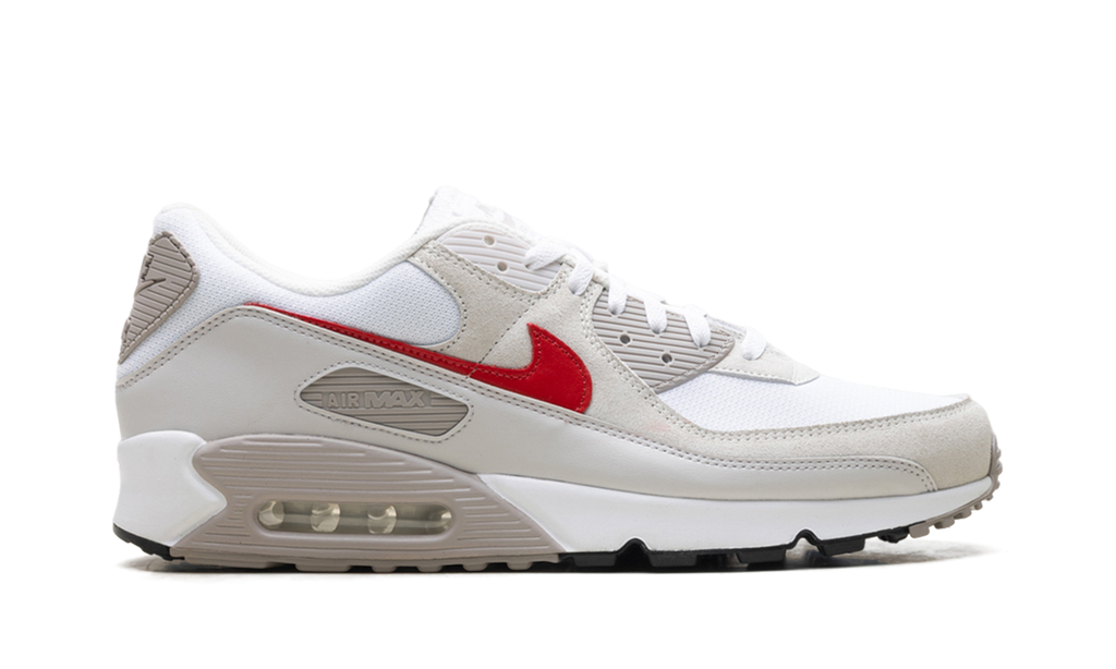 Air Max 90 "White College Grey Vast Grey University Red"