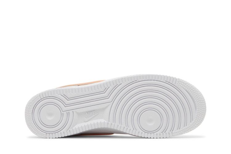 Nike Air Force 1 Low Oversized Swoosh White Orange Peel