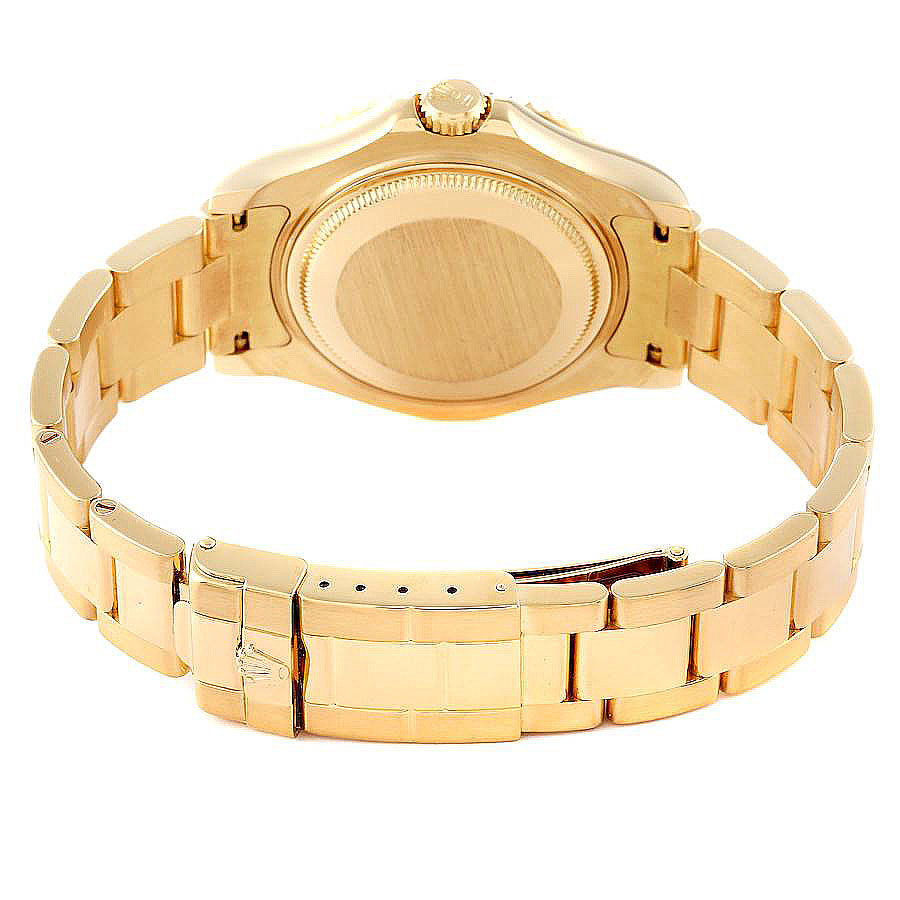Rolex Day-Date 36 White Dial Fluted Bezel Gold Watch 118238