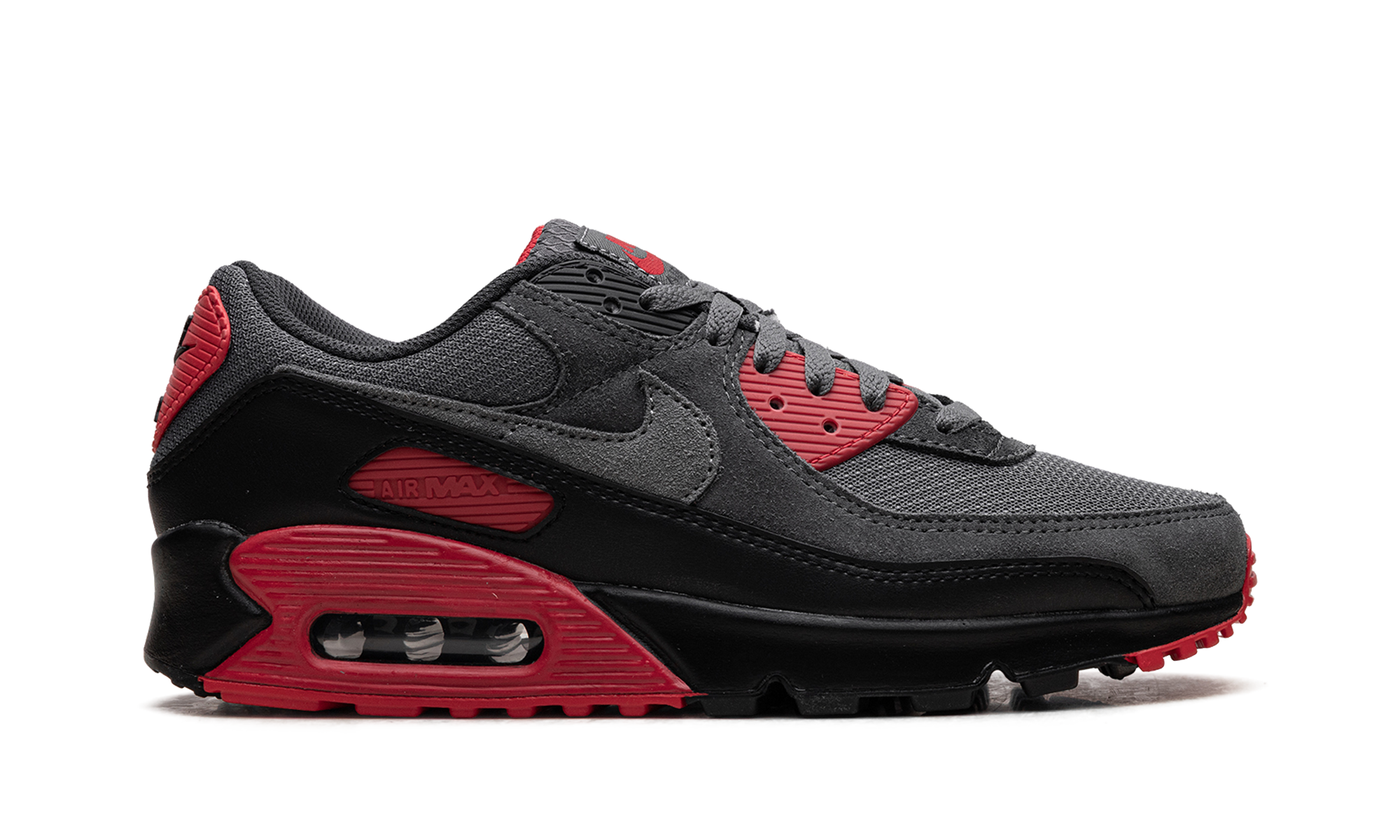 Air Max 90 "Smoke Grey Fire Red"