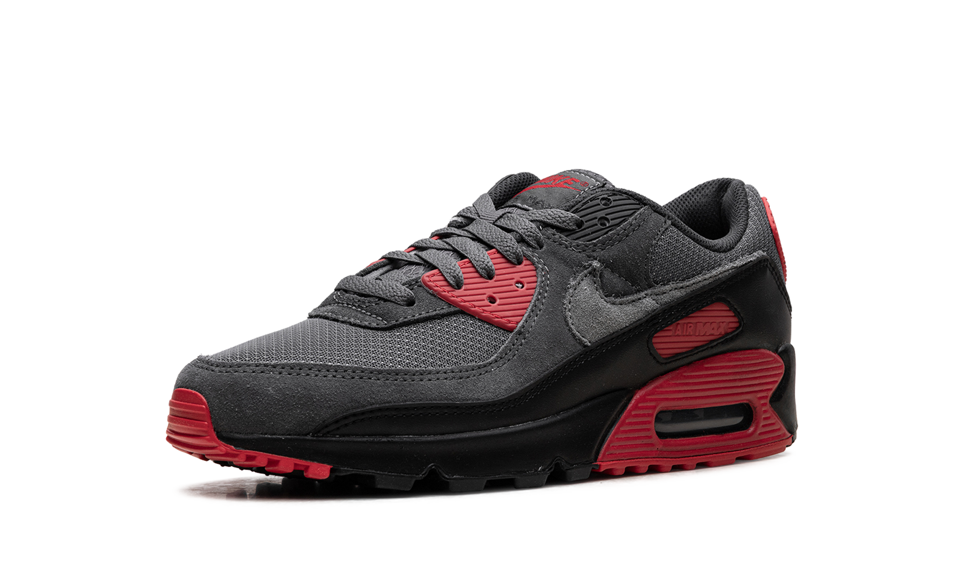 Air Max 90 "Smoke Grey Fire Red"