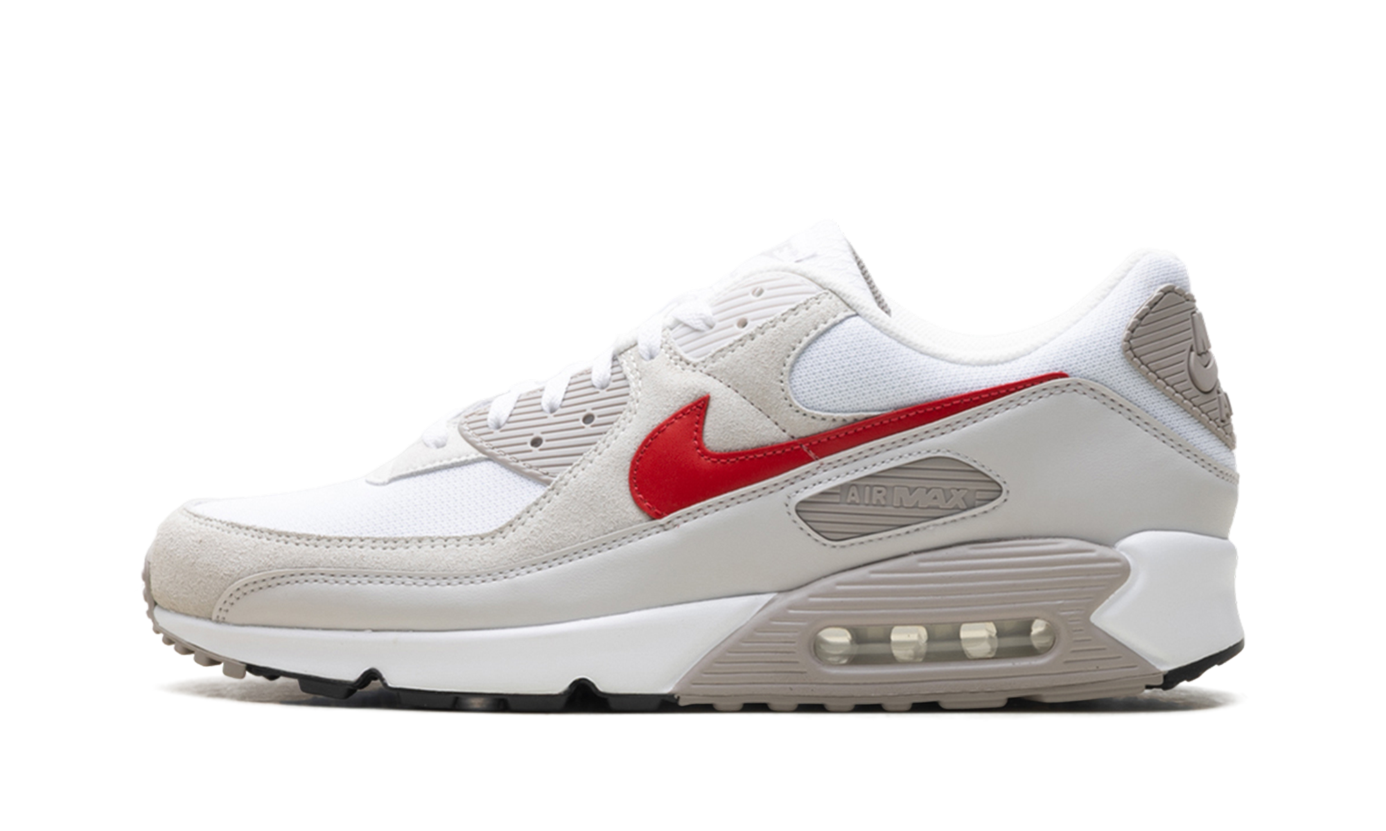 Air Max 90 "White College Grey Vast Grey University Red"
