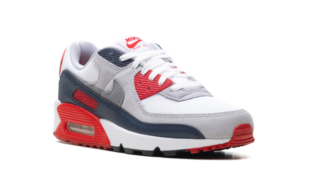 AIR MAX 90 "White/Cool Grey-university Red"