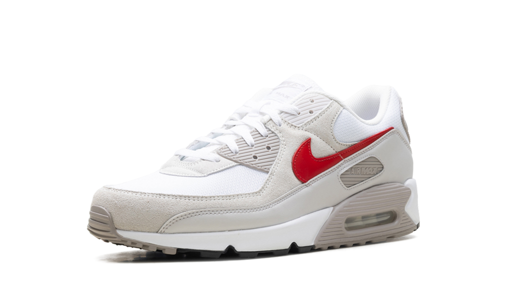 Air Max 90 "White College Grey Vast Grey University Red"