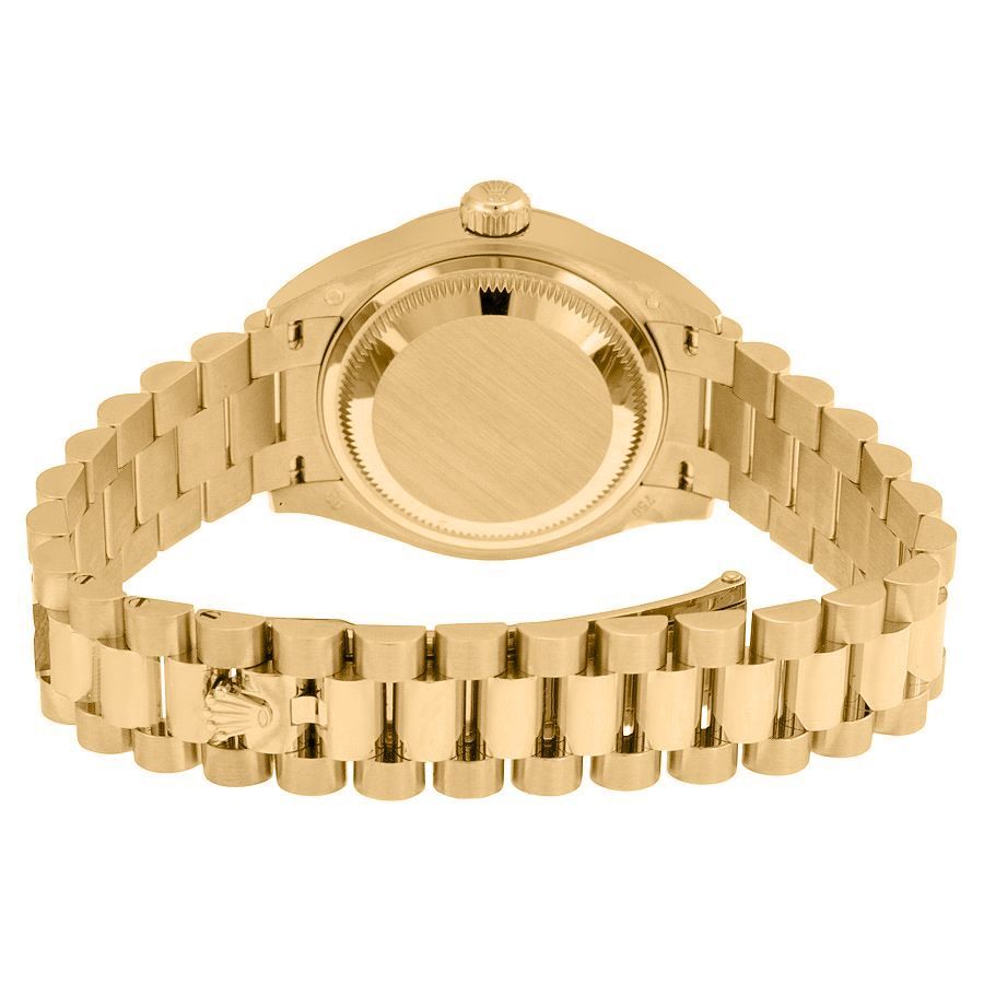 Rolex Day-Date 36 Ivory Dial Fluted Bezel Gold Watch 118238