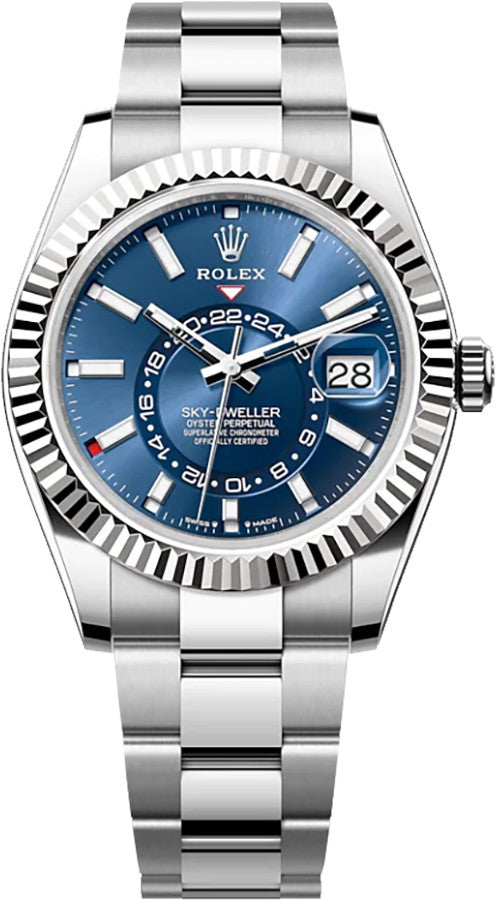 Rolex Sky-Dweller Oystersteel & White Gold Men's Watch 336934-0005
