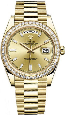 Rolex Day-Date 40 Solid Gold Men's Watch 228348RBR-0002